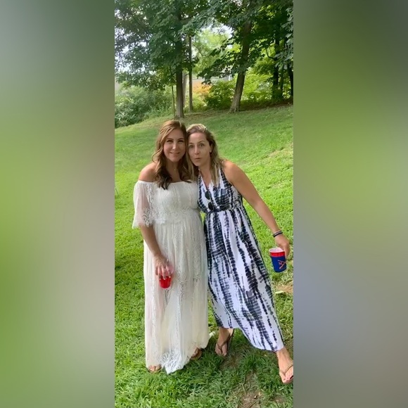 Black and White Maxi Dress - Picture 6 of 8